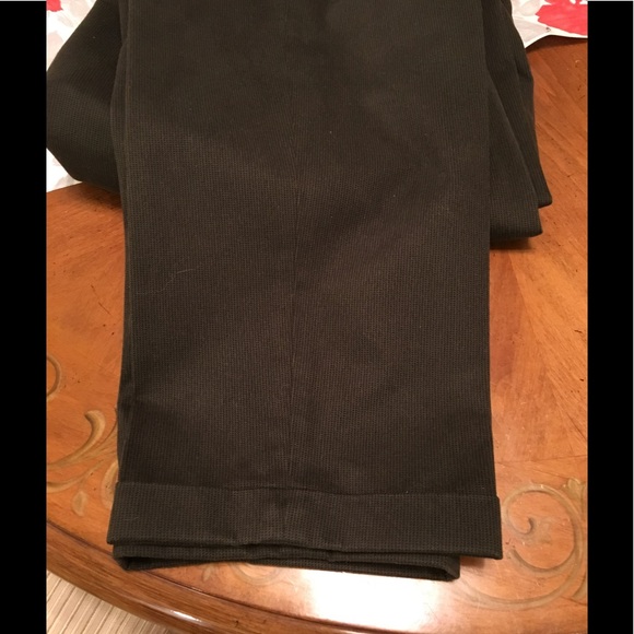 NWOT Herringbone Dark Green Pants. Liz Claiborne. - Picture 5 of 7